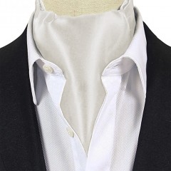 Exklusives Ascot-Halstuch für Herren - Ecru Krawatten für Hochzeit
